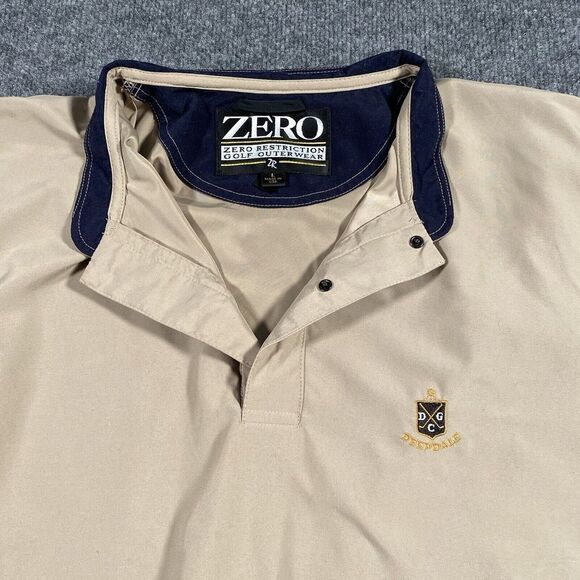 Zero Restriction Mens Large Golf Pullover Jacket Microfiber Made in USA Deepdale - Picture 3 of 8